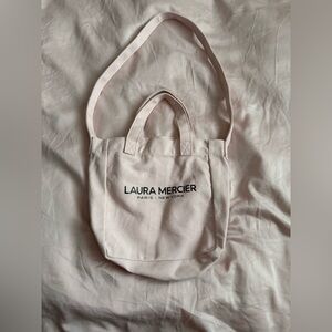 Laura Mercier Soft Pink Canvas Tote